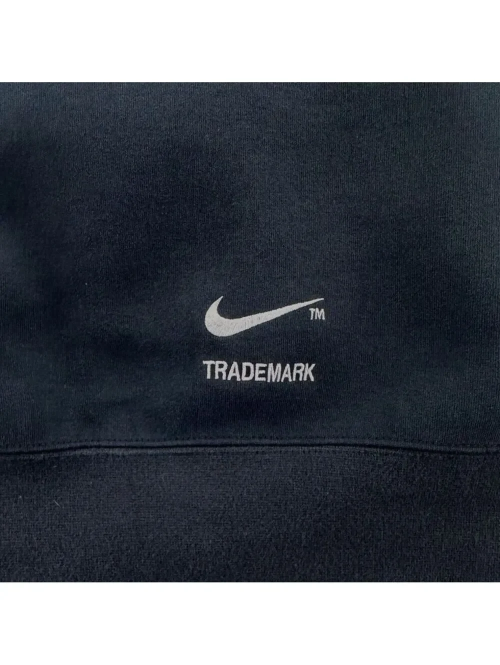 Nike Black Big Swoosh Graphic Logo Hoodie M